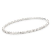 Colier perle naturale albe si argint 50 cm DiAmanti FORW485-M-G